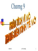 Chương 9 phân tích vĩ mô trong nền kinh tế mở