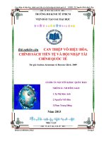 Bài nghiên cứu: Sự can thiệp vô hiệu hóa, chính sách tiền tệ và hội nhập tài chính quốc tế