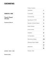 Siemens SIMATIC HMI Touch Panel TP 070