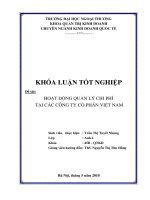 Khóa luận tốt nghiệp: Chính sách quản lý ngoại hối của ngân hàng nhà nước Việt Nam trong thời kỳ hậu khủng hoảng tài chính