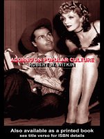 adorno on popular culture