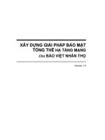 XÂY DỰNG GIẢI PHÁP BẢO MẬTTỔNG THỂ HẠ TẦNG MẠNG CHO BẢO VIỆT NHÂN THỌ