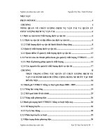 đồ án giải pháp quản lý chất lượng dịch vụ vận tải hành khách công cộng bằng xe buýt tại thủ đô hà nội