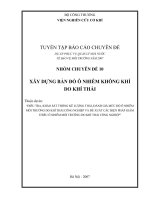 Chuyên de 10:   Xây dựng bản đồ ô nhiễm không khí do khí thải