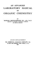 advanced laboratory manual of organic chemistry