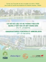 Cơ sở dữ liệu và hệ thống theo dõi quản lý đất đai và bất động sản