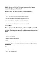 Cách sử dụng a lot of
