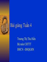 Bài giảng An toàn dữ liệu -  Tuần 4