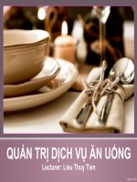 @QUẢN TRỊ DỊCH VỤ ăn UỐNG