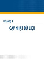 chương 4 cập nhật dữ liệu