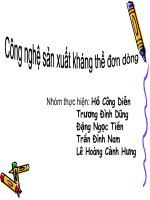 Công nghệ sản xuất kháng thể đơn dòng