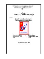 Quản lý kinh doanh công ty TNHH máy tính huy hoàng