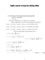 Ngắn mạch trong hệ thống điện - Bài tập dài của Hiệp