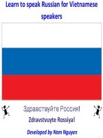 Learn to speak Russian for Vietnamese