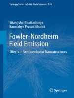 fowler-nordheim field emission effects in semiconductor nanostructures