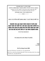 Nghiên cứu lựa chọn công nghệ cơ giới hoá khai thác và thiết kế, chế tạo loại dàn chống tự hành phù hợp áp dụng đối với điều kiện địa chất các vỉa dày độ dốc đến 35 độ tại vùng quảng ninh