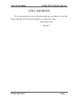 công tác cho vay đối với hộ sản xuất tại chi nhánh  ngân hàng nông nghiệp và phát triển nông thôn quyết thắng, kon tum – thực trạng và giải pháp