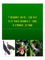 Tổng quan chiến lược bảo tồn ĐDSH Bắc Trung Bộ