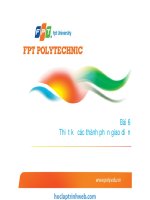 bài 6 thiết kế các thành phần giao diện