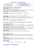 Đề thi thử đại học môn Toán khối D - THPT Việt Trì