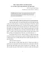 Thực trạng phân cấp phân quyền và vấn đề tự quản địa phương tại việt nam