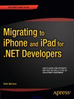 migrating to iphone and ipad for  net developers