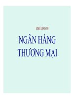 Bài giảng lý thuyết tiền tệ chương 10   ngân hàng thương mại