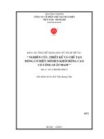 Nghiên cứu thiết kế và chế tạo động cơ điện mômen khởi động cao có công suất 90 kw