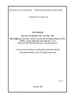 Xúc tiến và hỗ trợ dự án kết nối mạng thông tin á âu (TEIN)  các sản phẩm