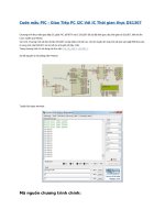 Giao tiếp PC i2c với IC thời gian thực DS1307