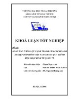 Nâng cao năng lực cạnh tranh của các doanh nghiệp bảo hiểm việt nam trong quá trình hội nhập kinh tế quốc tế