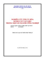 nghiên cứu tối ưu hóa sơ đồ cắt vật liệu trong một số ngành công nghiệp