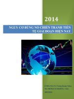 nguy cơ bùng nổ chiến tranh tiền tệ giai đoạn hiện nay