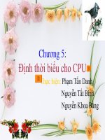 Định thời biểu cho cpu
