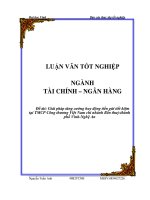 Đề tài giải pháp tăng cường huy động tiền gửi tiết kiệm tại thương mại cổ phần công thương việt nam chi nhánh bến thuỷ