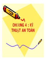 giáo trình an toàn lao động chương 4 kỹ thuật an toàn