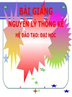 Bài giảng Nguyên Lý Thống Kê