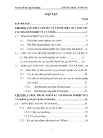 nâng cao hiệu quả cho vay doanh nghiệp vừa và nhỏ tại ngân hàng tmcp các doanh nghiệp ngoài quốc doanh vpbank