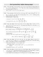 ÔN TẬP ĐƯỜNG TRÒN THI ĐẠI HỌC