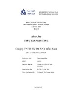 báo cáo thực tập nhận thức tại công ty tnhh sản xuất thương mại xuất nhập khẩu gốm xanh