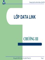 Chương 3: Lớp Datalink
