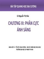 Chương 3 Phân cực ánh sáng