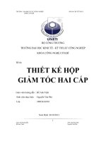 Đề tài thiết kế hệ hộp giảm tốc hai cấp