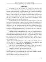 phân tích tài chính, kinh tế xã hội dự án thu mua tàu vận chuyển gỗ tuyến trung quốc – hải phòng