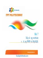 bài 7 xây dựng website sử dụng php và mysql