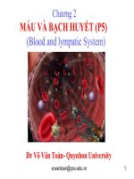 chương 2 máu và bạch huyết (p5)