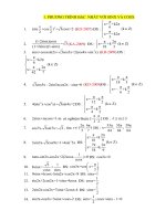 BÀI TẬP LƯỢNG GIÁC