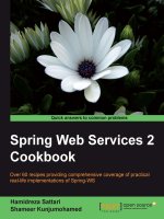 spring web services 2 cookbook [electronic resource] over 60 recipes providing comprehensive coverage of practical real-life implementations of spring-ws
