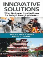 innovative solutions [electronic resource] what designers need to know for today's emerging markets