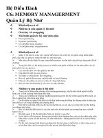 Chương 6 Quản lý bộ nhớ